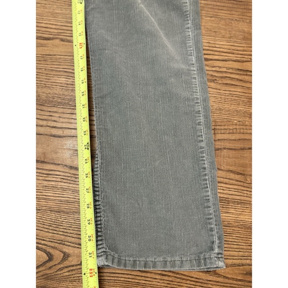 Vintage 90s Gap Men's 35x32 (35x34 Tag) Grey Corduroy Relaxed Fit Pants USA Made - Picture 5 of 7